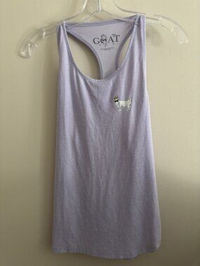 Goat USA Women's Racerback Tank Top Shirt Sleeveless‎ Purple Small